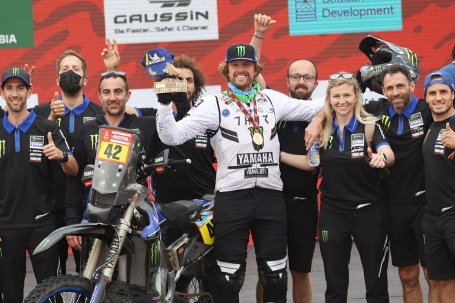 総合4位となったアドリアン・ファン・ビファレン(ヤマハWR450F)