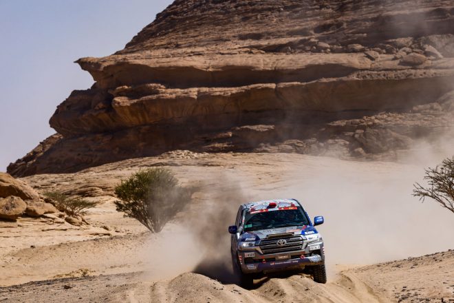 三浦昂(トヨタ・ランドクルーザー200)。チーム・ランドクルーザー・トヨタオートボデーは市販車クラス9連覇を達成した