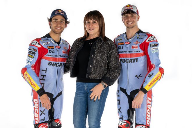 2022MotoGP：エネア・バスティアニーニ、ナディア・パドヴァーニ、ファビオ・ディ・ジャンアントニオ（グレシーニ・レーシング）