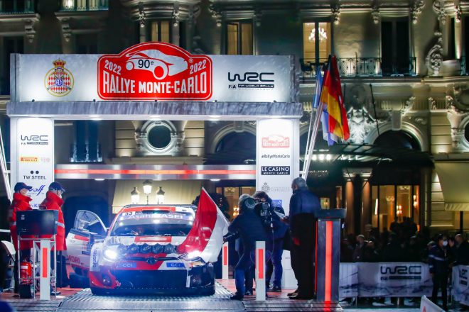 エルフィン・エバンス（トヨタGRヤリス・ラリー1）　2022年WRC第1戦モンテカルロ
