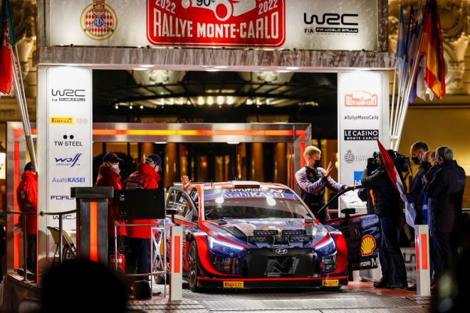 オット・タナク(ヒュンダイi20 Nラリー1) 2022年WRC第1戦モンテカルロ