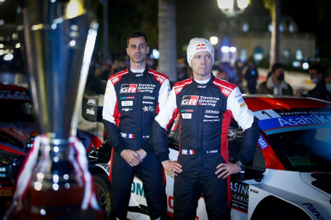 セバスチャン・オジエ／ベンジャミン・ヴェイラ組（トヨタGRヤリス・ラリー1）　2022年WRC第1戦モンテカルロ