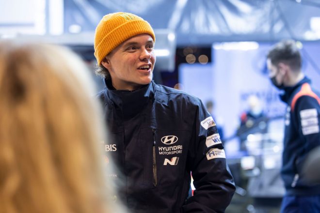 オリバー・ソルベルグ(ヒュンダイi20 Nラリー1) 2022年WRC第1戦モンテカルロ