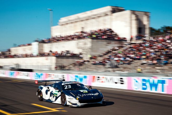 アルボンの代役としてAFコルセのフェラーリ488 GT3 Evoをドライブしたニック・キャシディ。　DTM最終戦ノリスリンク