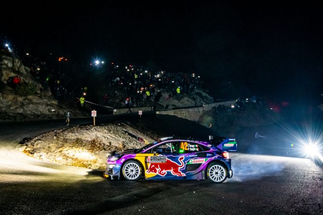 移籍後最初のラリーで総合3位表彰台を獲得したクレイグ・ブリーン（フォード・プーマ・ラリー1）　2022年WRC第1戦モンテカルロ