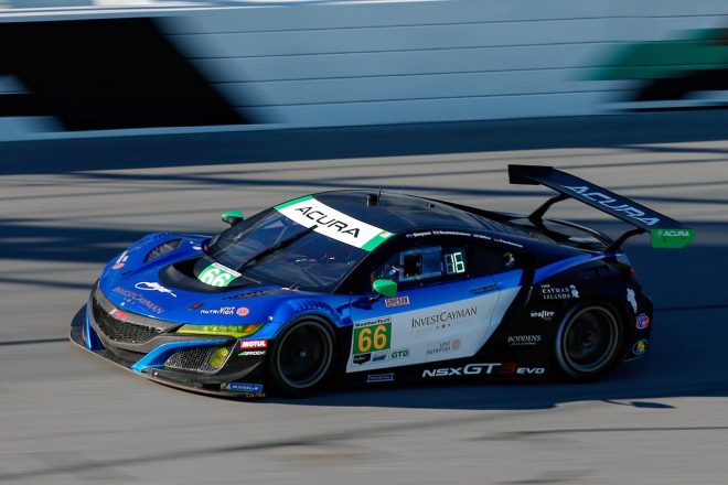 ＃66　グラディエント・レーシング／アキュラNSX GT3 キフィン・シンプソン／ティル・ベクトロスハイマー／マーク・ミラー／マリオ・ファーンバッハー