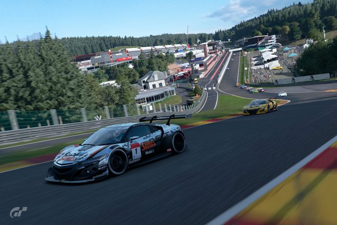 『SUPER GT 2022 ヴァーチャルシリーズ J SPORTSグランプリ』第2戦スパの様子