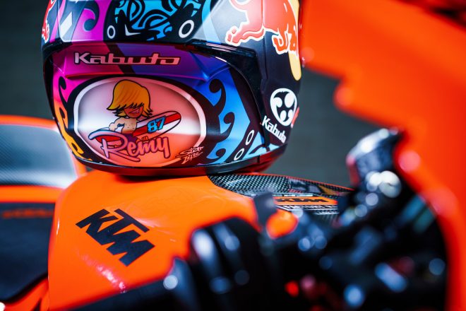 2022MotoGP：レミー・ガードナーの新ヘルメットKabuto『F-17 RACING』