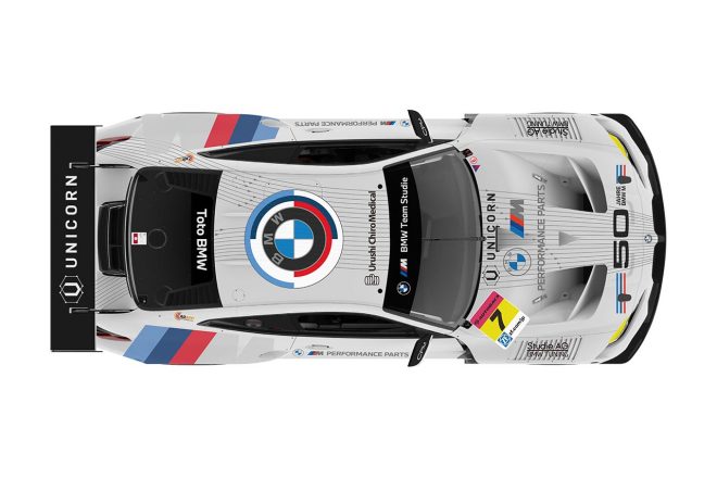 BMW Team StudieのBMW M4 GT3のカラーリング
