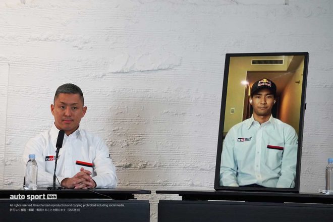 2021年シーズンのチームタイトルを獲得したcarenex TEAM IMPULから関口雄飛が現地から、平川亮がリモートで登壇。