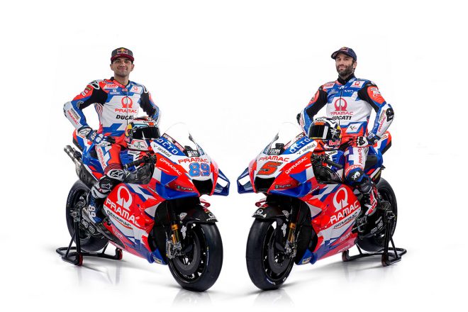 2022MotoGP：ホルヘ・マルティンとヨハン・ザルコ（プラマック・レーシング）が駆るドゥカティ・デスモセディチGP22
