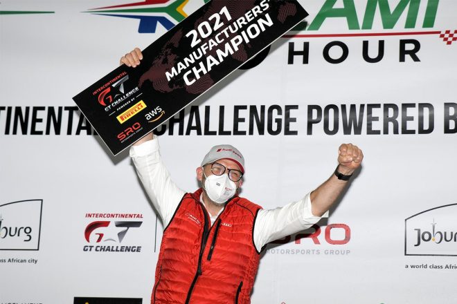 IGTCマニュファクチャラータイトルを獲得したアウディのクリス・ラインケ