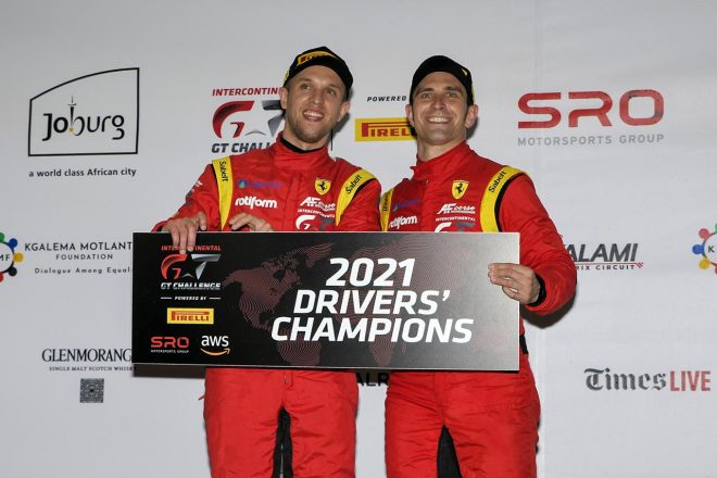 IGTCドライバーズタイトルを獲得したコム・レドガー／アレッサンドロ・ピエール-グイディ