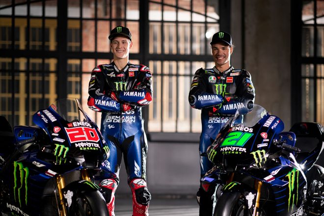 2022MotoGP：ファビオ・クアルタラロ、フランコ・モルビデリ（モンスターエナジー・ヤマハMotoGP）