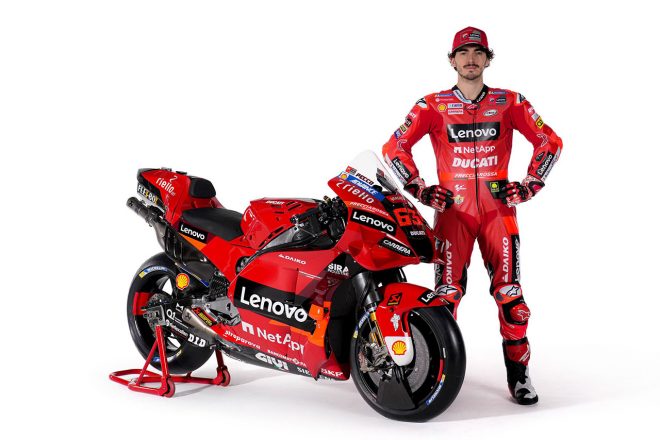 2022MotoGP：フランセスコ・バニャイア（ドゥカティ・レノボ・チーム）のドゥカティ・デスモセディチGP22