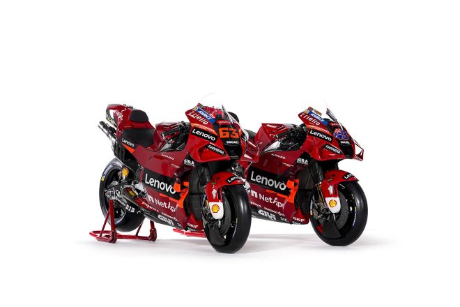 2022MotoGP：ドゥカティ・レノボ・チームのドゥカティ・デスモセディチGP22