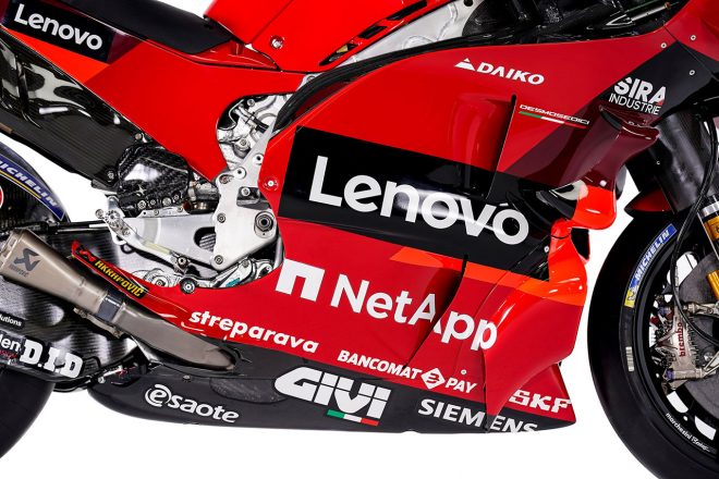 2022MotoGP：ドゥカティ・レノボ・チームのドゥカティ・デスモセディチGP22