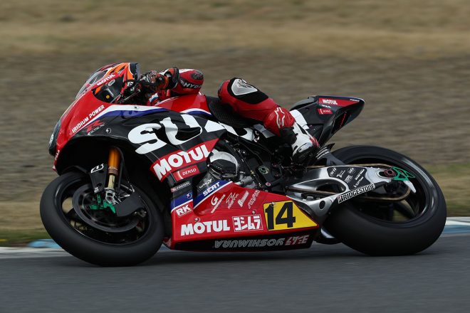 GSX-R1000Rを駆る渡辺一樹（ヨシムラSERT Motul）