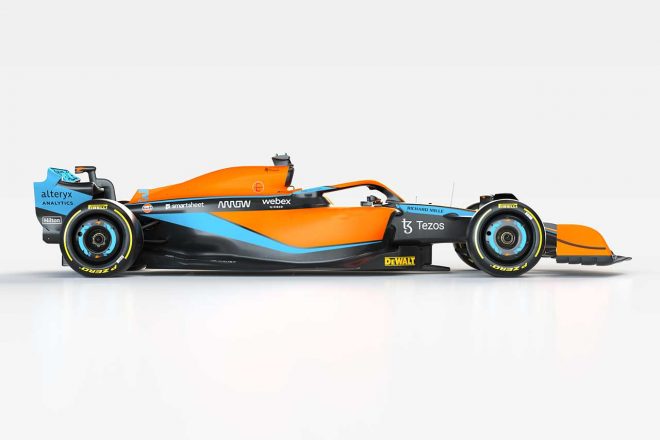 マクラーレンF1チームの2022年型マシン『MCL36』／VELOロゴ無しバージョン