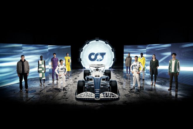アルファタウリF1の2022年型マシン『AT03』発表イベントの模様