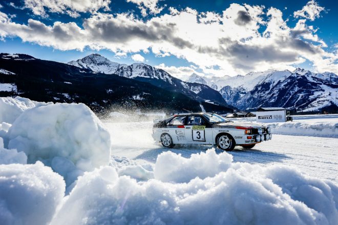 アウディ・クワトロA2グループBをケン・ブロックがドライブ　GPアイスレース2022