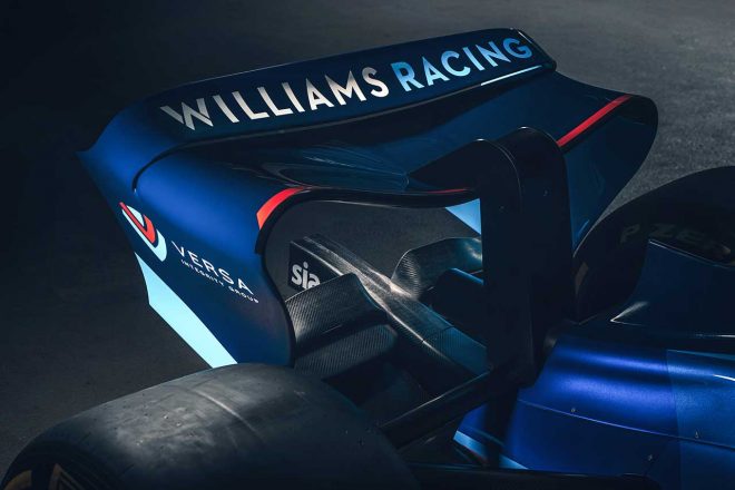 ウイリアムズF1の2022年型マシン『FW44』／リヤウイング