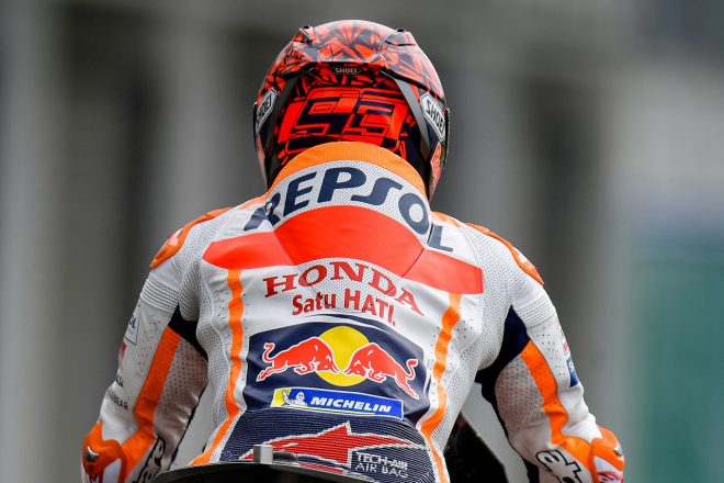 マルク・マルケス（レプソル・ホンダ・チーム）のヘルメット／2022MotoGP公式テスト