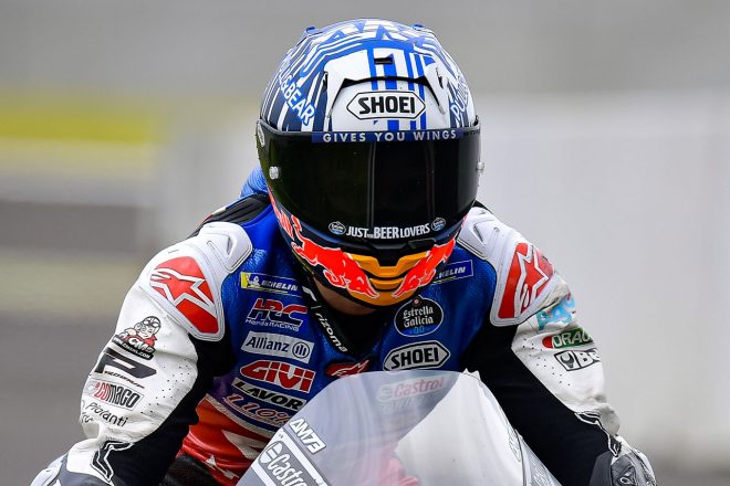 アレックス・マルケス（LCRホンダ・カストロール）のヘルメット／2022MotoGP公式テスト
