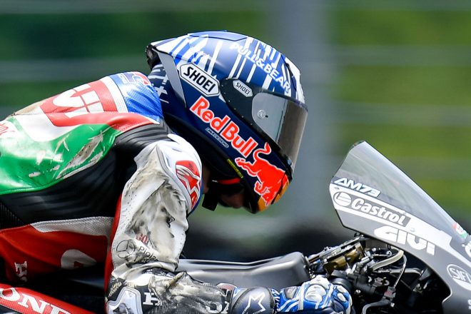アレックス・マルケス（LCRホンダ・カストロール）のヘルメット／2022MotoGP公式テスト