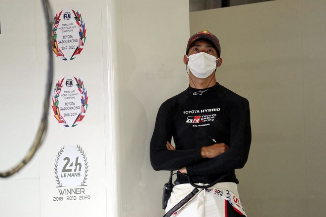 2021年6月、ポルティマオでのGR010ハイブリッドのテストに参加した平川