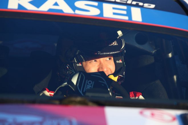 トヨタGRヤリス・ラリー1でWRCに参戦している勝田貴元（TOYOTA GAZOO Racing WRTネクストジェネレーション）