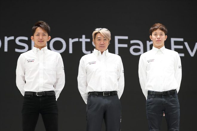 KONDO RACINGの近藤真彦監督、平手晃平、佐々木大樹