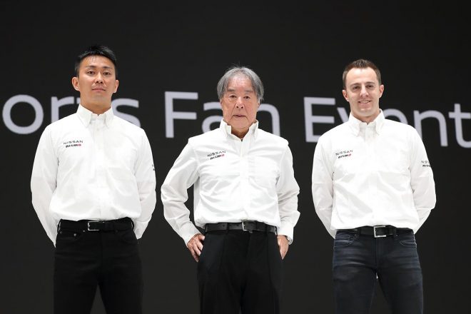 TEAM IMPULの星野一義監督、平峰一貴、ベルトラン・バゲット