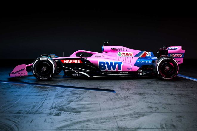 アルピーヌF1の2022年型マシン『A522』（ピンクカラー）
