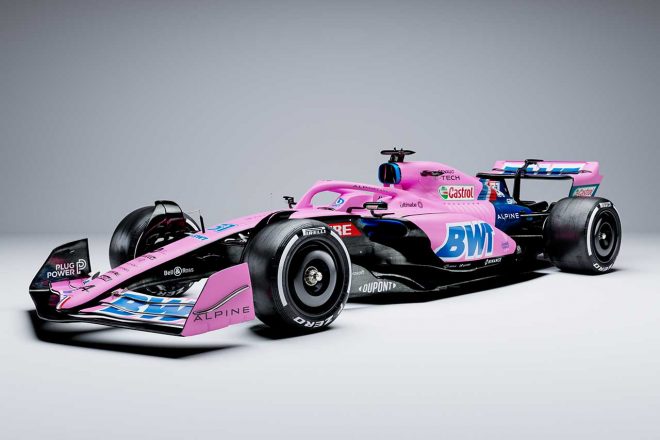 アルピーヌF1の2022年型マシン『A522』（ピンクカラー）