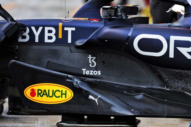 2022年F1バルセロナテスト　レッドブルRB18のバージボード