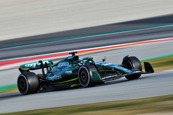 2022年F1バルセロナテスト1日目　ランス・ストロール（アストンマーティン）