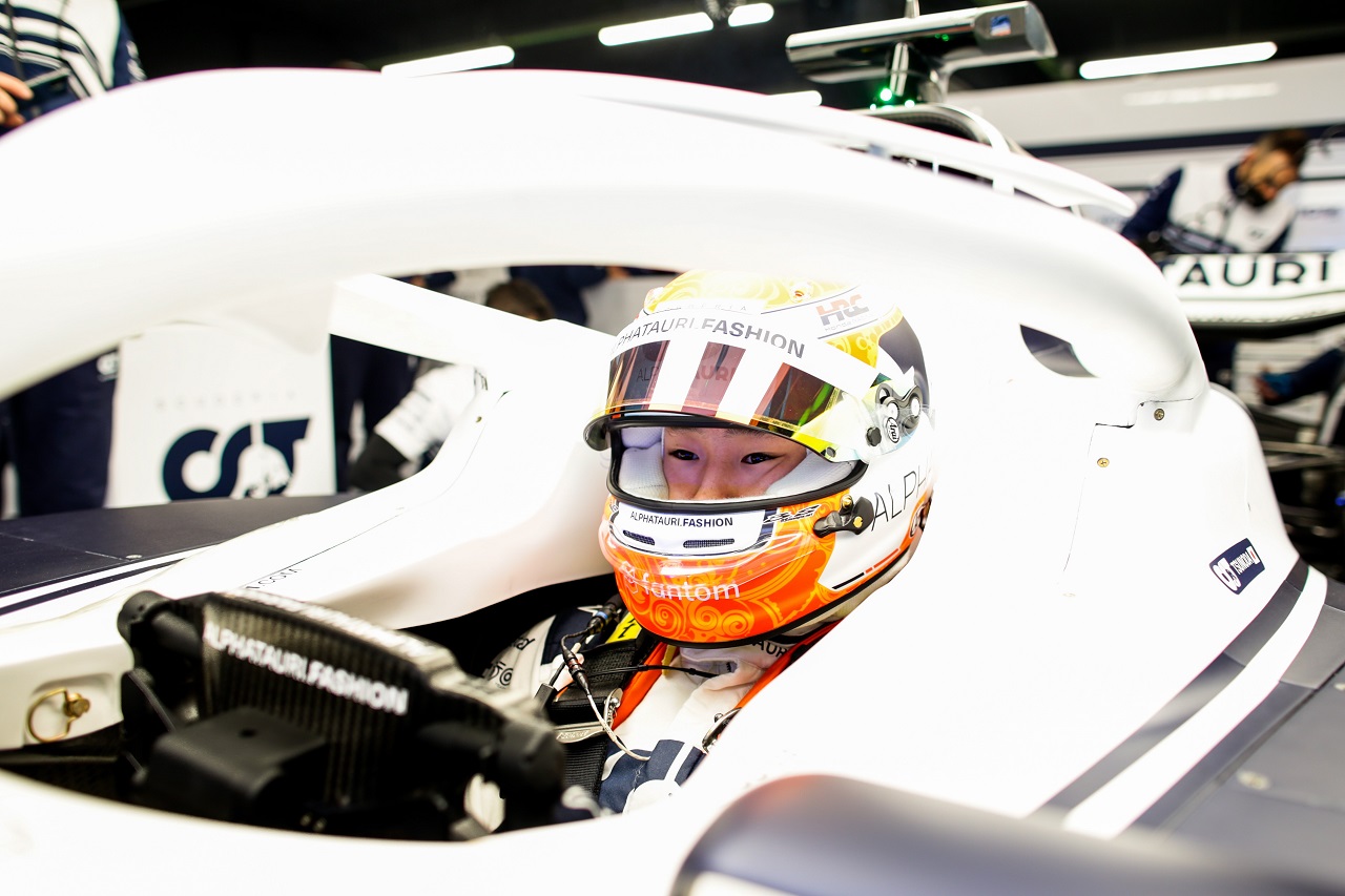 2022年F1バルセロナテスト1日目　角田裕毅（アルファタウリ）