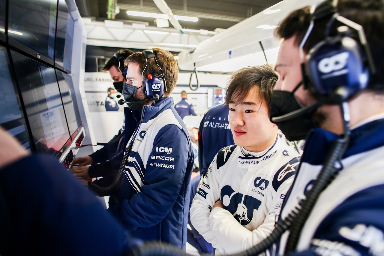 2022年F1バルセロナテスト1日目　角田裕毅（アルファタウリ）