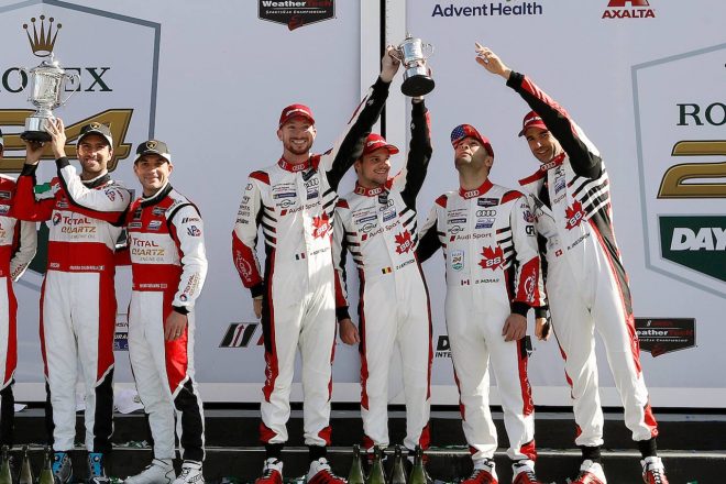 3人は2020年のデイトナ24時間にダニエル・モラードとともにWRTのアウディR8で参戦し、GTDクラスの3位に入っている