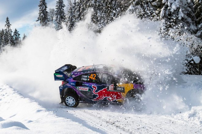 デイリタイアを喫したクレイグ・ブリーン（フォード・プーマ・ラリー1）　2022年WRC第2戦スウェーデン