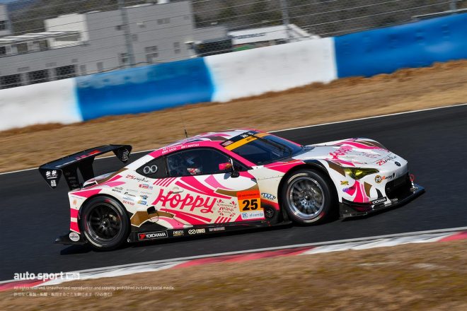 岡山国際サーキットを走るHOPPY 86 MC