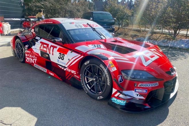 実車に施されたZENT CERUMO GR Supraの新カラーリング