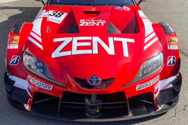 実車に施されたZENT CERUMO GR Supraの新カラーリング