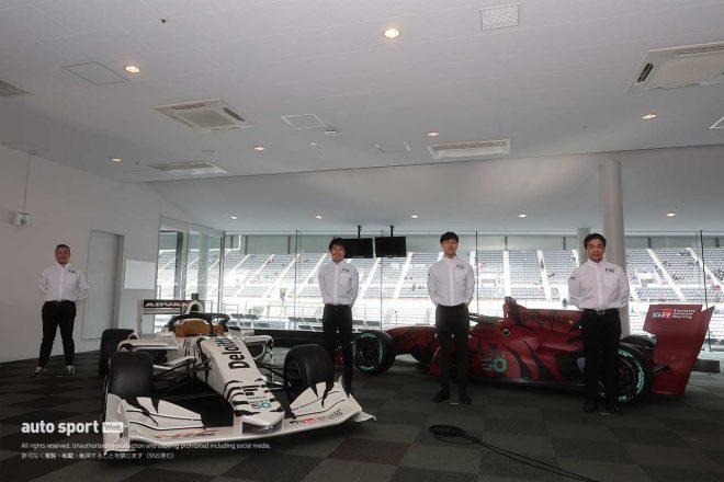 カーボンニュートラル実現に向けたテストカーを発表したスーパーフォーミュラ