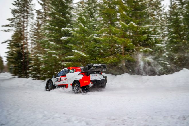 勝田貴元はトヨタGRヤリス・ラリー1で臨んだ今季2戦目のラリー・スウェーデンで総合4位入賞を果たした