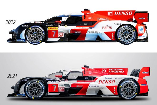 2022年仕様（上）と2021年仕様（下）の比較