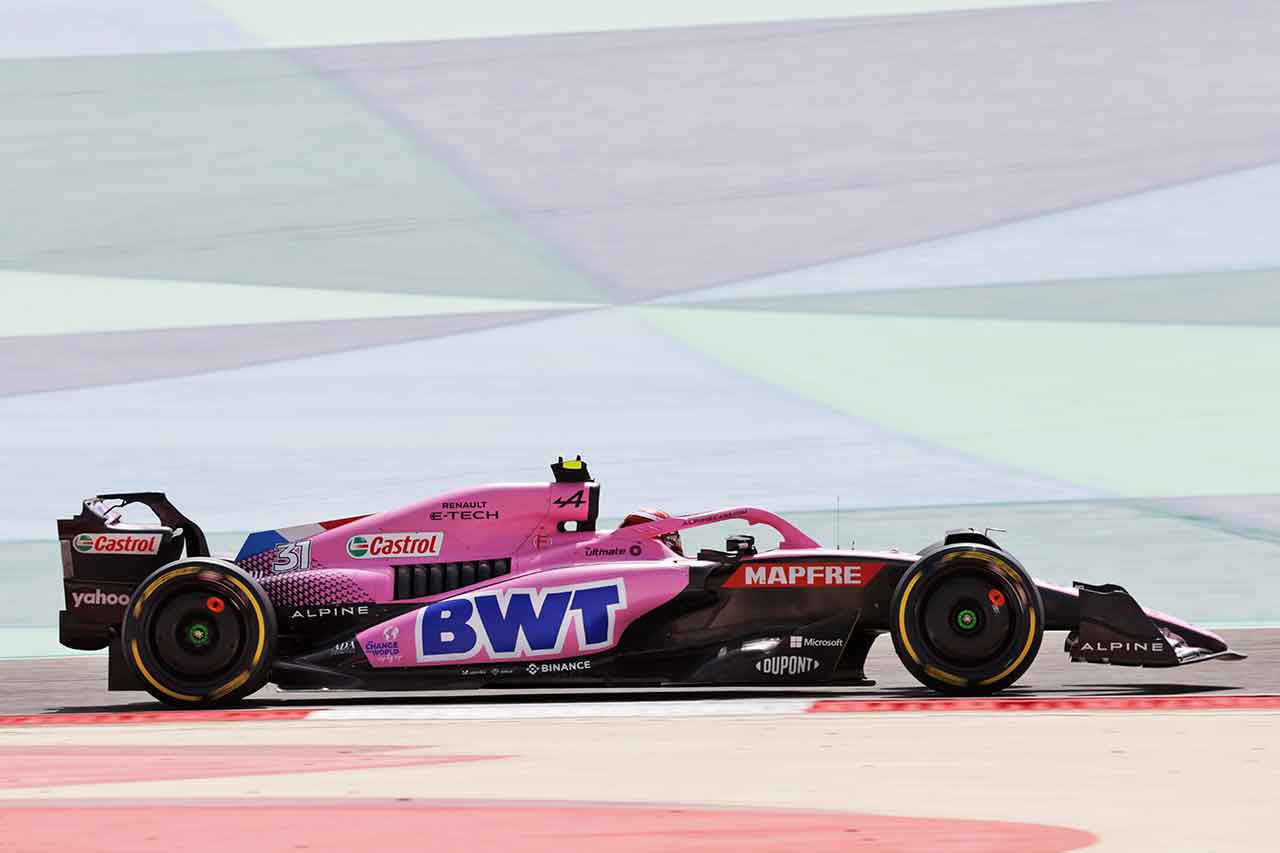 2022年F1バーレーンテスト2日目　エステバン・オコン（アルピーヌ）
