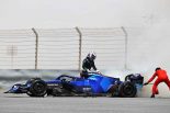 2022年F1バーレーンテスト2日目　ニコラス・ラティフィ（ウイリアムズ）のマシンから出火