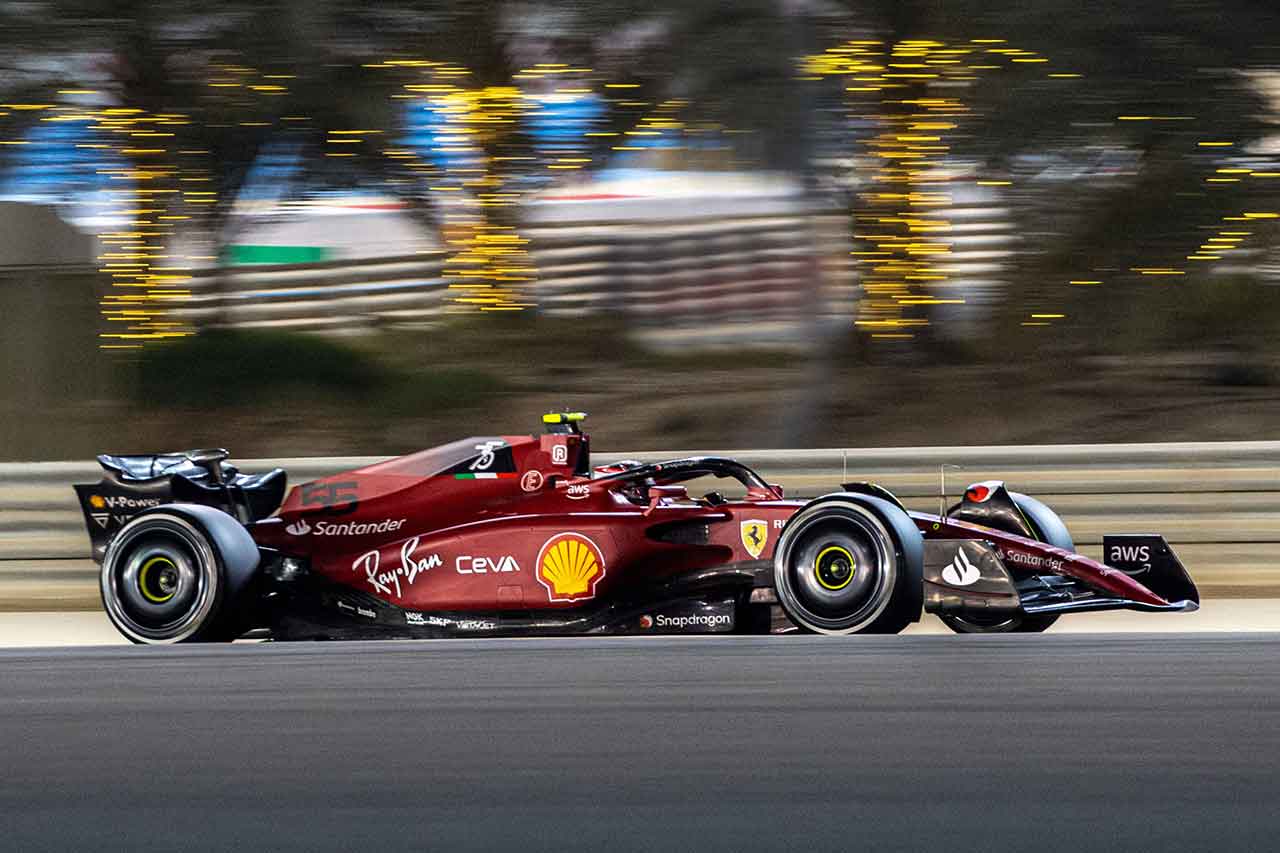 2022年F1バーレーンテスト2日目　カルロス・サインツ（フェラーリ）